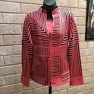 - Weave coral 2 piece tank and jacket